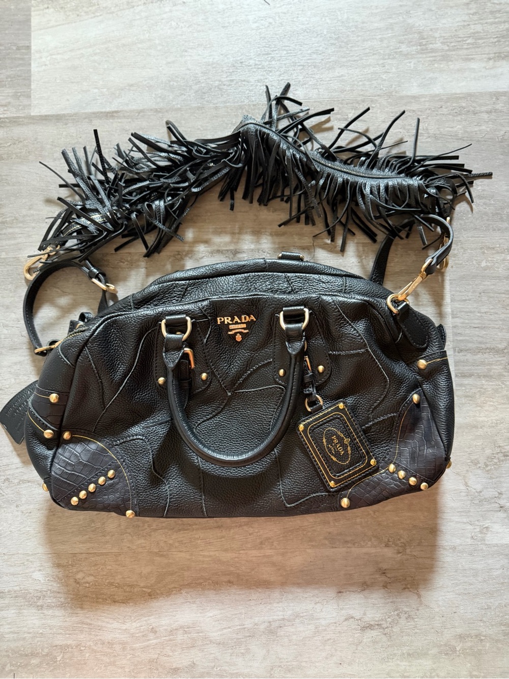 Prada Black Bowler Bag — FREE SHIPPING!!